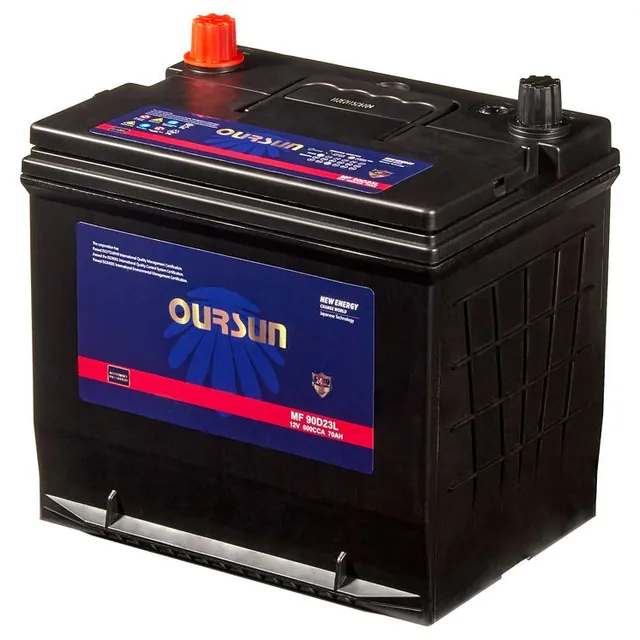 Аккумулятор OURSUN 70 Ач 600 А (EN), обратная полярность, D23