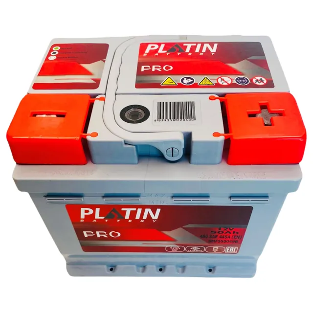 Аккумулятор PLATIN 50 Ач 480 А (EN), обратная полярность, LN1