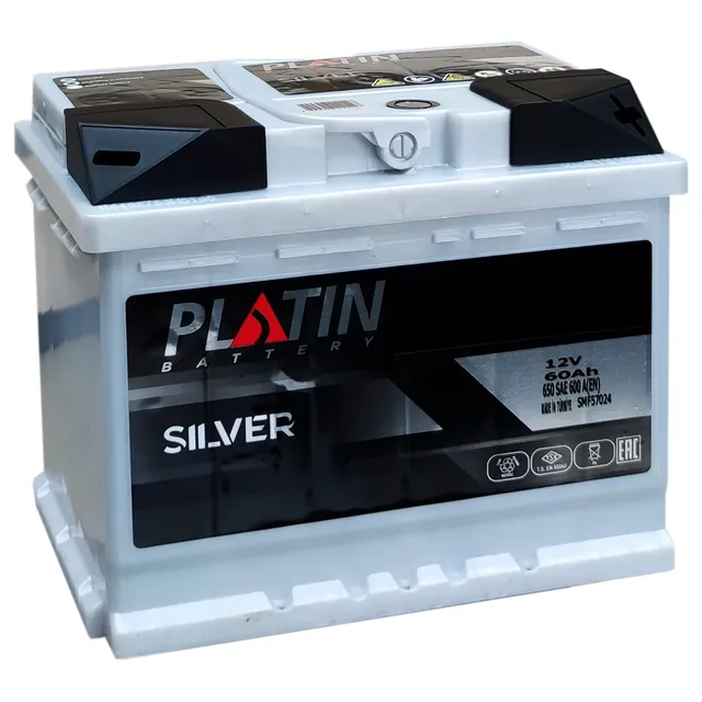 Аккумулятор PLATIN Silver 65 Ач 650 А (EN), обратная полярность, LN2