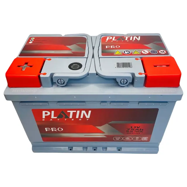 Аккумулятор PLATIN Pro 75 Ач 740 А (EN), обратная полярность, LN3