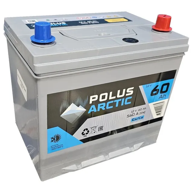 Аккумулятор POLUS Arctic 65 Ач 600 А (EN), обратная полярность, D23