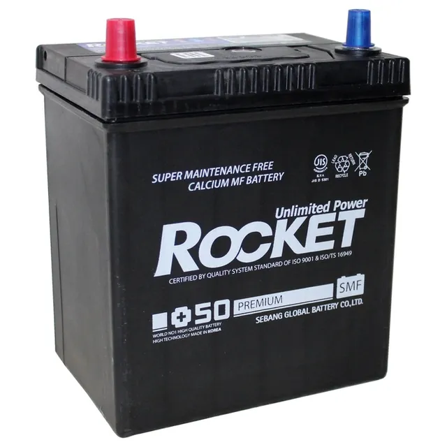 Аккумулятор ROCKET 42 Ач 370 А (EN), прямая полярность, B19