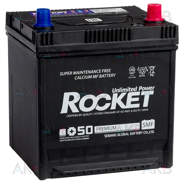 Аккумулятор ROCKET 55 Ач 580 А (EN), обратная полярность, D20