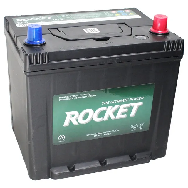 Аккумулятор ROCKET EFB Q85L 65 Ач 550 А (EN), обратная полярность, D23