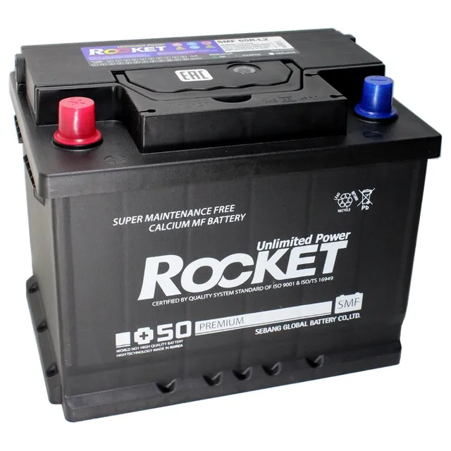 Аккумулятор ROCKET SMF 65R-L2 65 Ач 680 А (SAE), прямая полярность, LN2