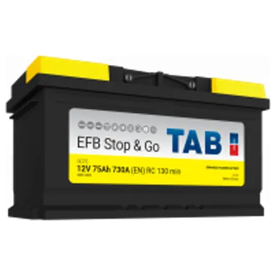 Аккумулятор TAB Polar EFB Stop & Go 75 Ач 730 А (EN), обратная полярность, LN3