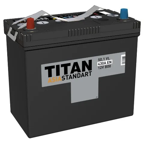 Аккумулятор TITAN ASIA STANDART 50 Ач 410 А (EN), прямая полярность, B24