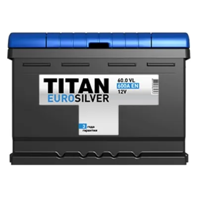 Аккумулятор TITAN Euro Silver 60 Ач 600 А (EN), обратная полярность, LBN2