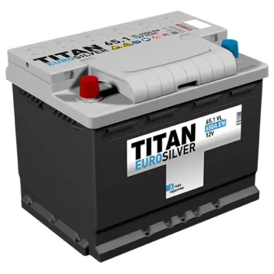 Аккумулятор TITAN Euro Silver 65 Ач 620 А (EN), прямая полярность, LN2