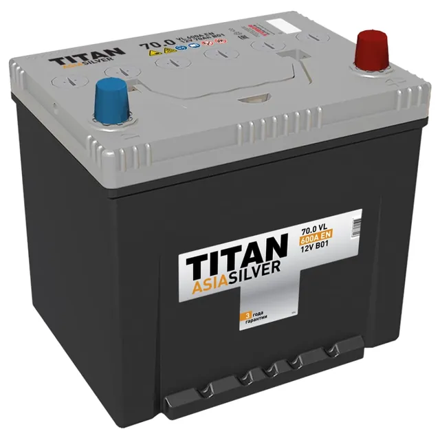 Аккумулятор TITAN Asia Silver 70 Ач 600 А (EN), обратная полярность, D23