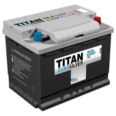 Аккумулятор TITAN Euro Silver 76 Ач 700 А (EN), обратная полярность, LN3