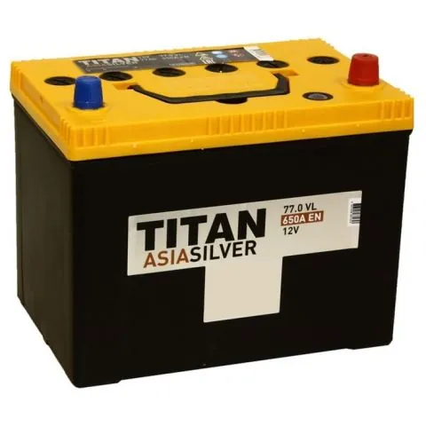 Аккумулятор TITAN Asia Silver 77 Ач 650 А (EN), обратная полярность, BCI-35