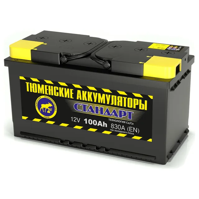 Аккумулятор ТЮМЕНСКИЕ АККУМУЛЯТОРЫ Стандарт 100 Ач 830 А (EN), обратная полярность, LN5
