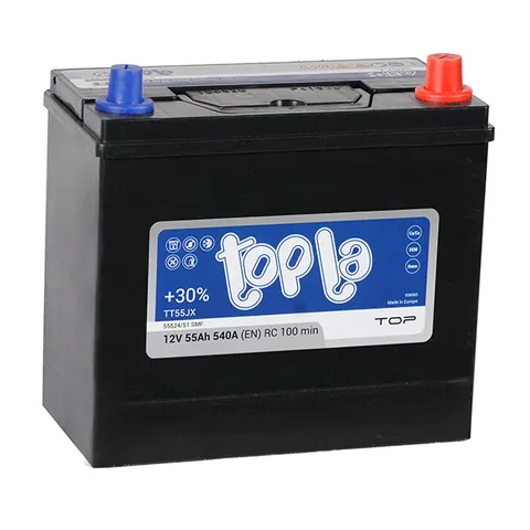 Аккумулятор TOPLA 55 Ач 490 А (EN), обратная полярность, B24
