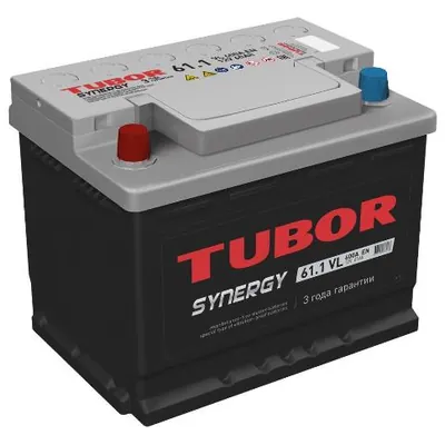 Аккумулятор TUBOR SYNERGY 61 Ач 620 А (EN), обратная полярность, LN2