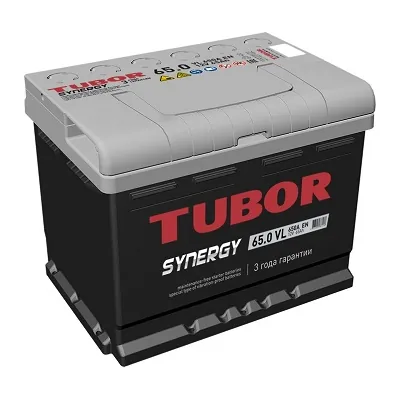 Аккумулятор TUBOR Synergy 65 Ач 620 А (EN), обратная полярность, LN2