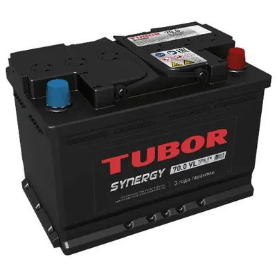 Аккумулятор TUBOR SYNERGY 70 Ач 720 А (EN), обратная полярность, LN3