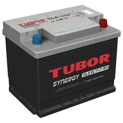 Аккумулятор TUBOR SYNERGY 74 Ач 700 А (EN), обратная полярность, LN3