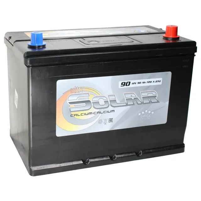 Аккумулятор ULTRA SOLAR BLACK ASIA 90 Ач 720 А (EN), обратная полярность, D31