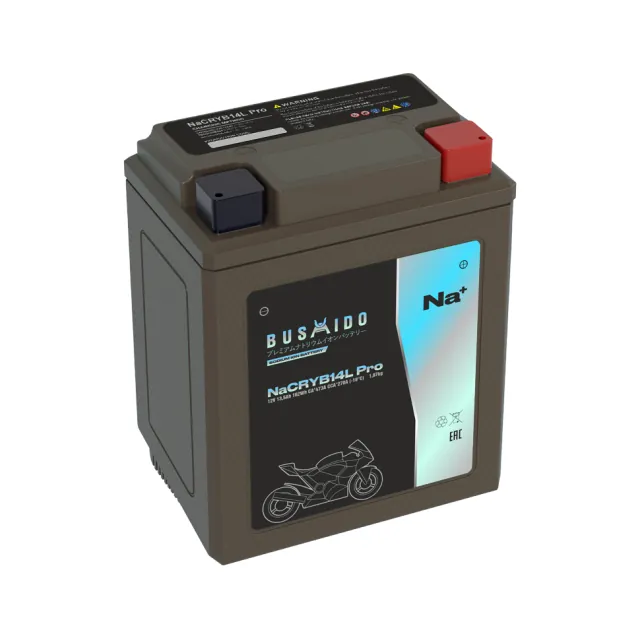 Аккумулятор BUSHIDO NaCRX14L YTX14AHL-BS 13.5 Ач 270 А (EN), обратная полярность