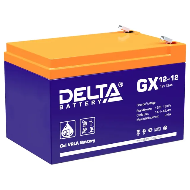 Аккумулятор Delta GX 12 Ач, 151x101x99