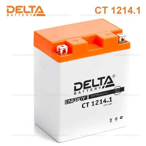 Аккумулятор DELTA 14 Ач 165 А (EN), прямая полярность, YTX14AH