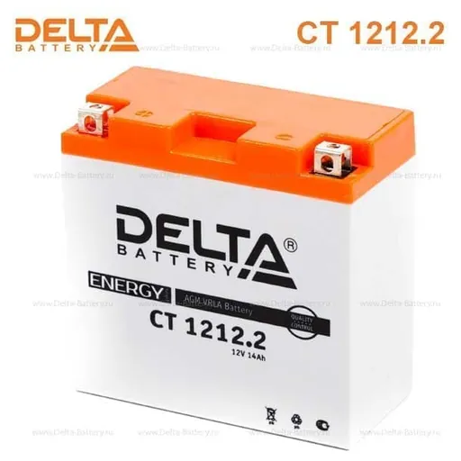 Аккумулятор DELTA YT14B-BS 14 Ач 155 А (EN), прямая полярность, YTX14L