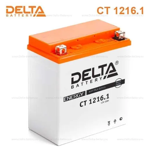 Аккумулятор DELTA YTX16-BS 16 Ач 230 А (EN), прямая полярность
