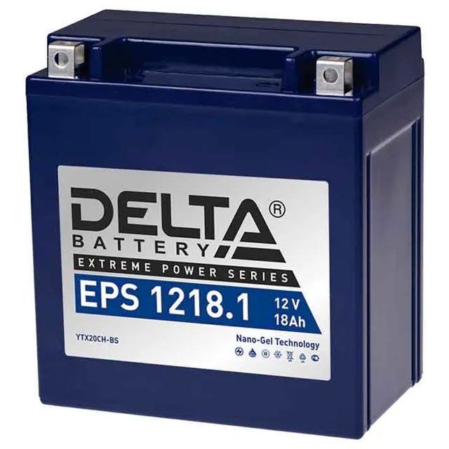 Аккумулятор DELTA EPS YTX20CH-BS 18 Ач 195 А (EN), прямая полярность