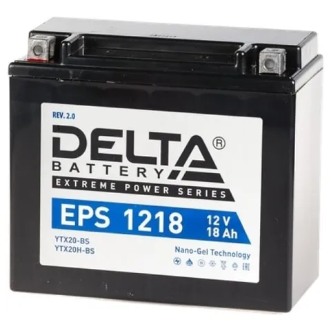 Аккумулятор DELTA EPS 18 Ач 245 А (EN), прямая полярность, YTX20