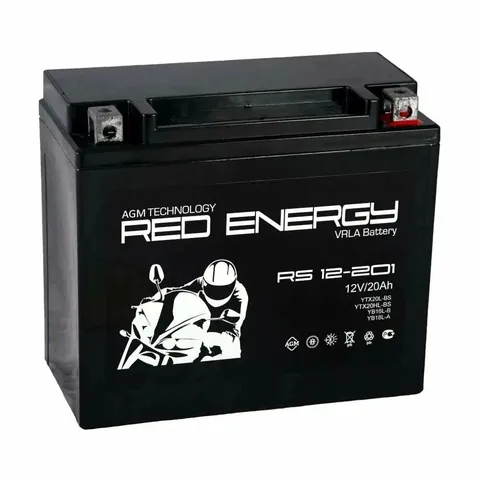Аккумулятор RED ENERGY 20 Ач 270 А (EN), обратная полярность, YTX20L