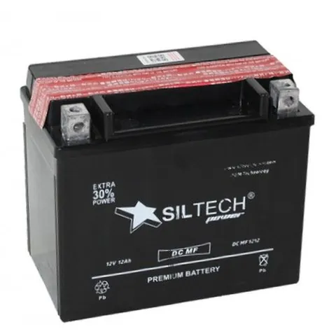 Аккумулятор SILTECH 12 Ач 200 А, прямая полярность, YTX12